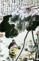 Li kuchan nenúfar y pájaro tradicional China